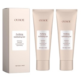Purifying Exfoliating Gel,Facial Purifying Cleanser, Gel Scrub for Face,Gentle Exfoliating Facial Cleanser for All Skin Types(2pcs)
