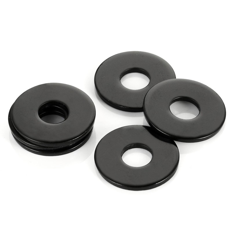 50 PCS 1/4" Stainless Flat Washers, 7/10" Outer Diameter, 18-8