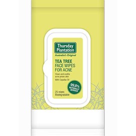 Thursday Plantation Tea Tree Face Wipes for Acne 25 Wipes
