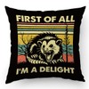KongMoTree Funny Possum Throw Pillows Funny Cute Opossum Bed Or