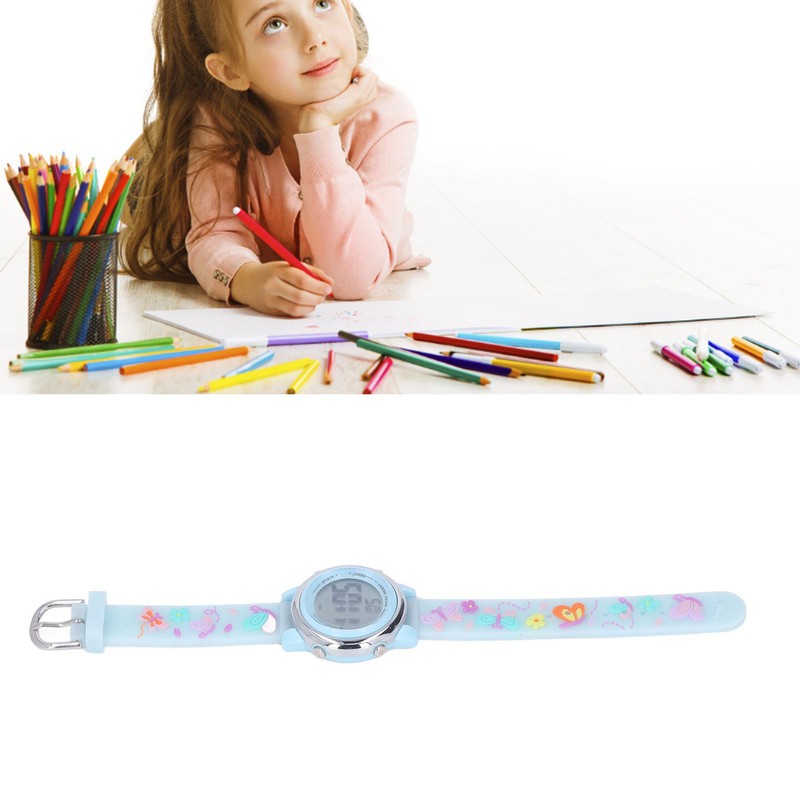 LED Kids Watch Waterproof Backlight Cartoon Digital Child Watch with