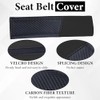 Carbon Fiber Car Seat Belt Cover Pad - 2 Pack