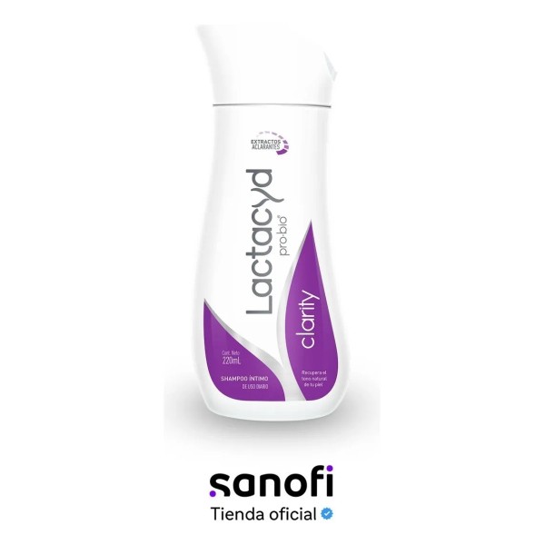Lactacyd clarity shampoo íntimo de uso diario, 220ml