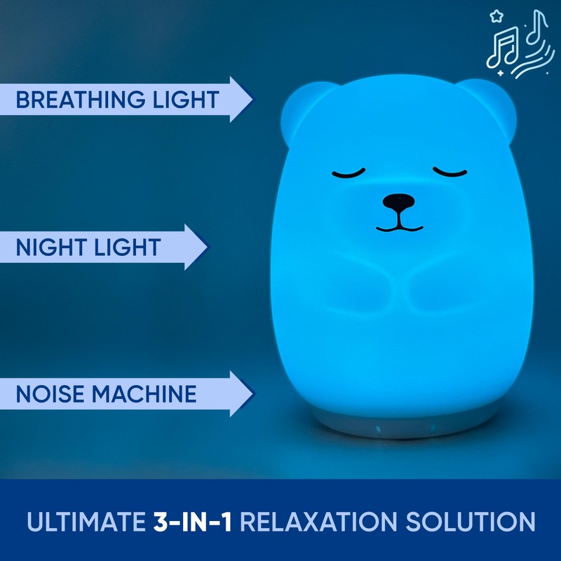 Mindfulness 'Breathing Bear' | 4-7-8 Guided Visual Meditation Breathing Light