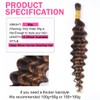 Human Braiding Hair for Boho Braids Highlight Deep Waves Bulk