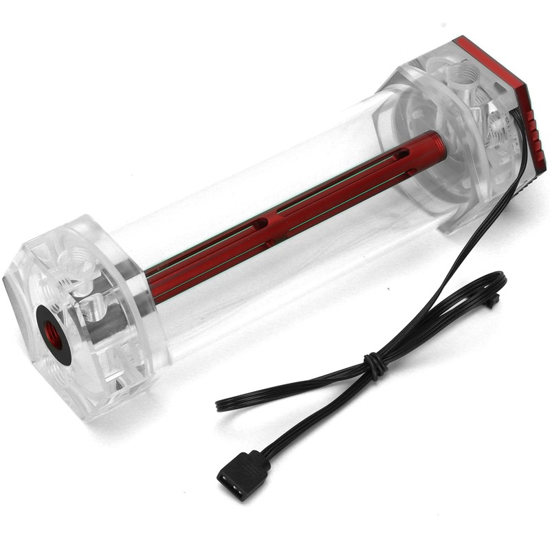 Water Cooling Tank Symphony RGB Lighting Effect Transparent Hex Computer