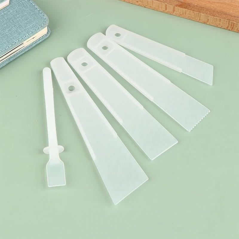 DraCra 5 Pack Glue Spreader Plastic Glue Smear Plate Scraper