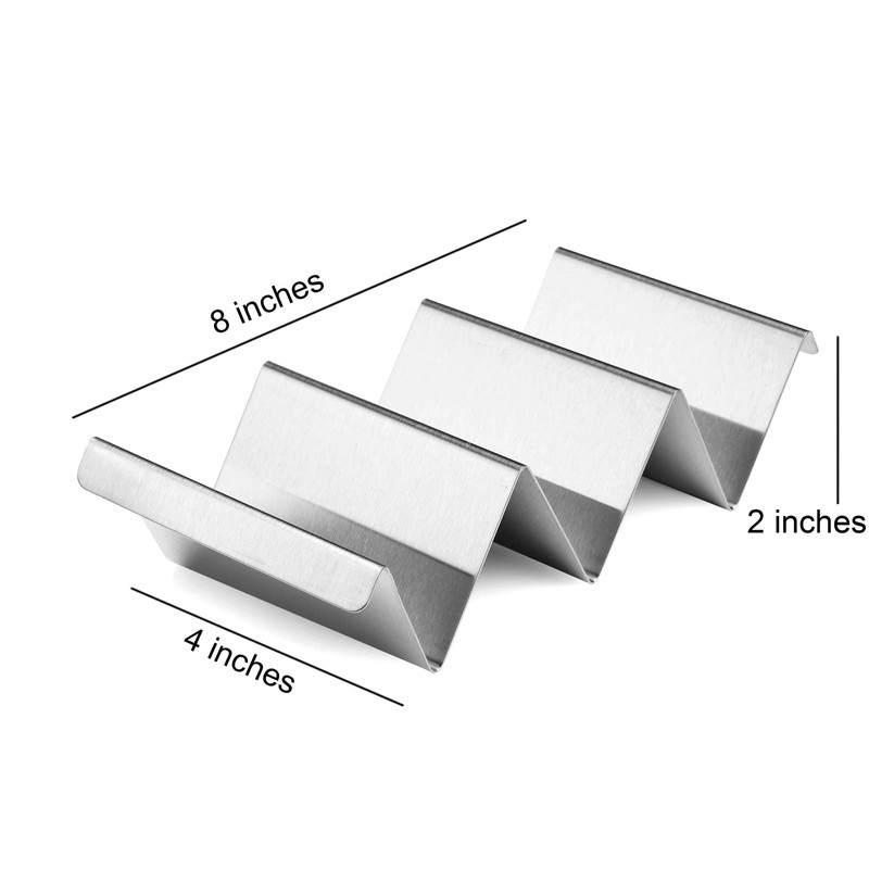 ARTTHOME. Taco Holders 4 Packs - Stainless Steel Taco Stand