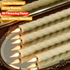 Wondise Flameless Taper Candles with Remote Timer, Ivory Battery Operated