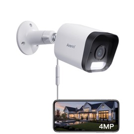 ARENTI 2.5K/4MP Outdoor Security Camera, CCTV Camera with Spotlight Colorful Night Vision,Plug in Wifi Camera,Cameras House Security,Motion Detection,Customize Zone,2 Way Audio,IP65(2.4Ghz)