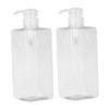 FOMIYES 2sets Travel-Sized 600ml Refillable Toiletries Bottle Pump Perfect for