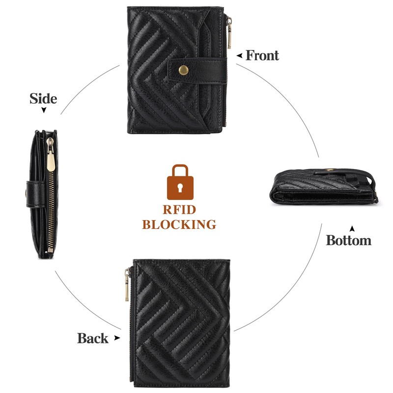 FALAN MULE Women's Small Purse with RFID Blocking, Women's Mini