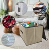 LELE LIFE Foldable Storage Box with Dustproof Lid and Handle,