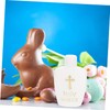 ORFOFE 6pcs Holy Water Bottles Refillable Containers Cross Design for