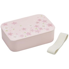 Skater NLP5-A Painted 1-Tier Lunch Box, 16.9 fl oz (500 ml), Inner Core and Belt Included, Cherry Blossom, Made in Japan