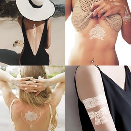 Festival Tattoos Erwachsene Langanhaltend Temporary Tattoo Temporäre Tattoos Festival Zubehör Festival Accessoires Festival Gadget Tatto 2 Wochen Tattoo Männer Klebe Tattoo Erwachsene