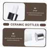 BUGUUYO 3pcs Mini Oil Dropper Bottles Ceramic Body 30ml Essential