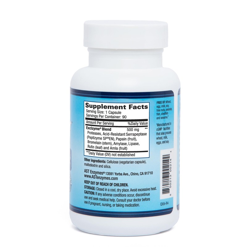 Excellacor-90 Systemic Enzyme Supplement – Acid-Resistant Serrapeptase & Proteolytic Enzymes