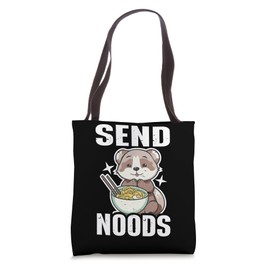 Send Noods Funny Japanese Ramen Noodle Tote Bag