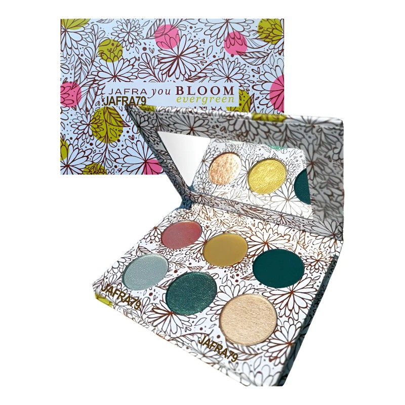 Paleta De Sombras Estuche Jafra Acabados Neon, Mate Nacarado