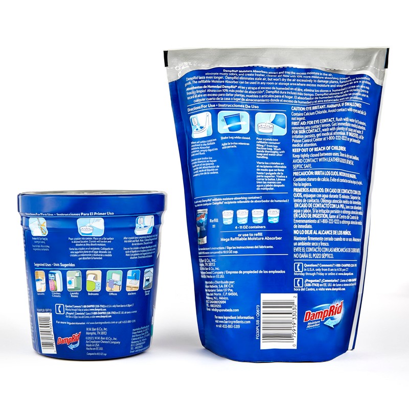 Damp Rid Refillable Moisture Absorber, Pure Linen 11 oz., Moisture