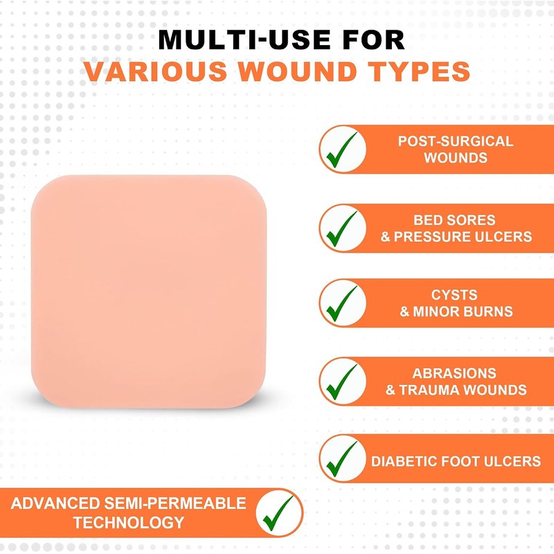 MedVance Apósito de espuma hidrofílica no adhesiva e impermeable PHMB