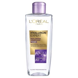 L'Oréal Paris Hyaluron Expert Replumping Toner, Hyaluronic Acid, Removes Traces of Makeup & Refreshes Skin Complexion, 200ml, Dermatologically Approved Toner