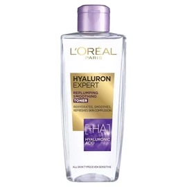 L'Oréal Paris Hyaluron Expert Replumping Toner, Hyaluronic Acid, Removes Traces of Makeup & Refreshes Skin Complexion, 200ml, Dermatologically Approved Toner