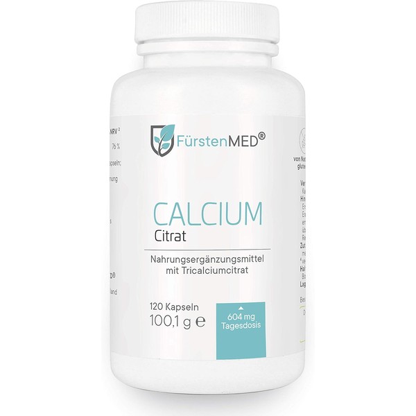 FürstenMED® 120 Calcium Citrate Capsules (High Dose) - Pure Tricalcium