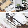 Yuikome 2 Packs Metal Storage Basket with Wooden Base, Decorative