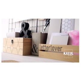 KREUL 49931 Transfer Marker Edge, Line Width 1 - 5 mm, Transparent, for Transferring Printed Motifs and Lettering on Paper, Cardboard, Cork and Other Surfaces