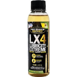 Hot Shot's Secret LX4 Lubricity Extreme – Fuel System Protection – Lubricates and Protects Fuel Pump and Injectors – Prevents Wear and Damage – For Gasoline or Diesel Engines – 4 Oz