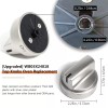 WB03X24818 5 Pcs WB03X2481 Stainless Steel Look Control Knobs for
