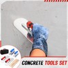 MorningRo 6pcs Concrete Hand Tools Set Masonry Tools Includes Stainless