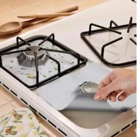 RIVERSOFY Protector 6 Pzs Cubierta Revestimiento Para Estufa Plata