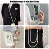 Turkalla 2Pcs Pearl Phone Crossbody Lanyard and Wrist Phone Strap,Universal