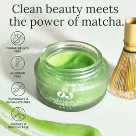 Organic Jaguar Green Matcha Sugar Scrub All-natural exfoliates and gently deep cleans with green tea essential oils for your face and body for radiant skin / 유기농 재규어 그린 말차 슈가 스크럽 모든 천연 각질 제거 및 얼굴 바디 녹차 에센셜 오일로 부드럽게 딥 클린하여 빛나는 피부를 선사합니다
