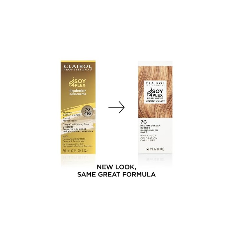 Clairol Permanent Liquicolor, 7g Medium Golden Blonde, 2 oz.