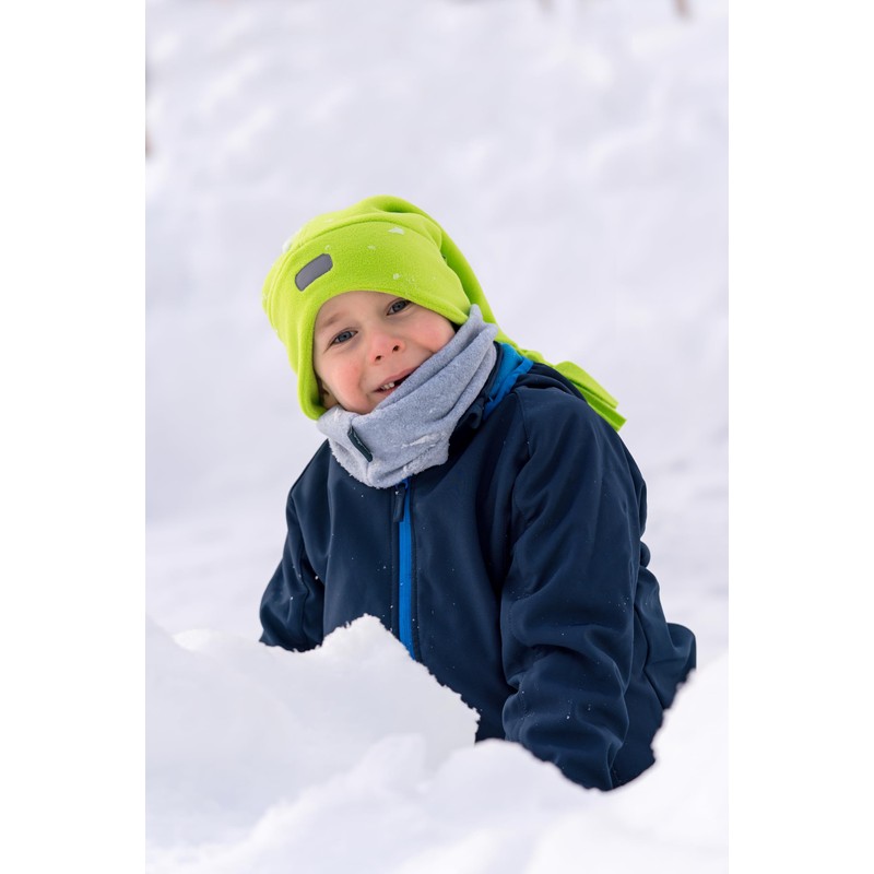Playshoes Unisex Children's Fleece Tube Scarf Winter Scarf, Green