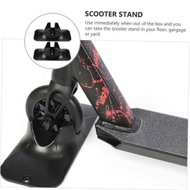 KOMBIUDA 2pcs Scooter Stand Parking Rack for Scooters Non- Mat Design for Enhanced Stability Easy to Use Garage Floor