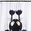 Leashy Shower Curtain DIY Funny Novelty Cat Print Waterproof Bathroom