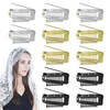Luwrevc Chunni Clips with Safety Pins, 12Pcs Teeth Strong Dupatta