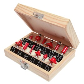 Faithfull RBS12 Tungsten Carbide Router Bit Set in Carry Case (12 Pieces)