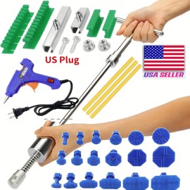 Unbranded Car Paintless Dent Repair Damage Kit Glue Sticks Hot Melt for Glue Gun Craft DIY - Hot Gun + 3x Hot Melt Glue Stick