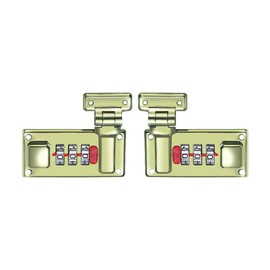 SEIWEI Pack of 2 Luggage Suitcase Hasps Luggage Lock with Combination Lock Replacement 3-Digit Combination Tool Box Luggage Suitcase Locks for Retrofitting (Bronze)