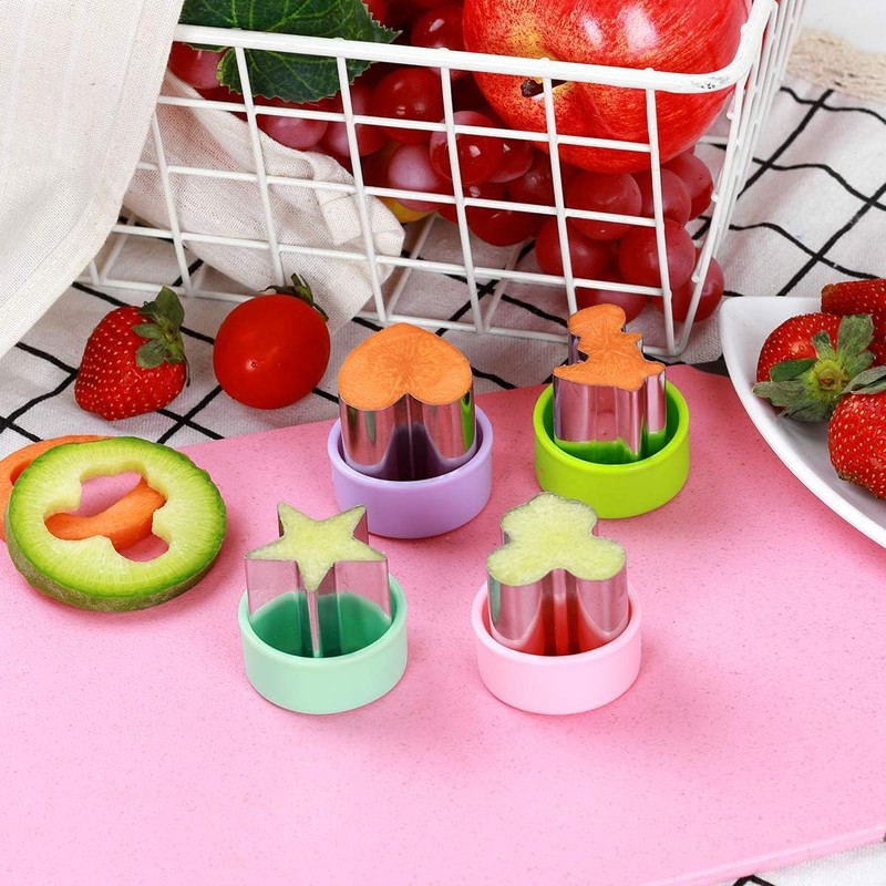 Vegetable Cutter Shapes Set (8 Pack) – 1.5" Stainless Steel