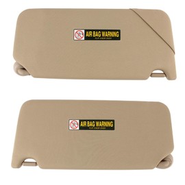 PEVAST Right Passenger Side Sun Visor Compatible with Honda Accord 2008 2009 2010 2011 2012 2013 2014 2015 2016 2017,Replace 83230-TA0-A91ZB(Beige)