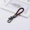 Aotoyou Leather Braided Key Fob Key Chain Short for Keys
