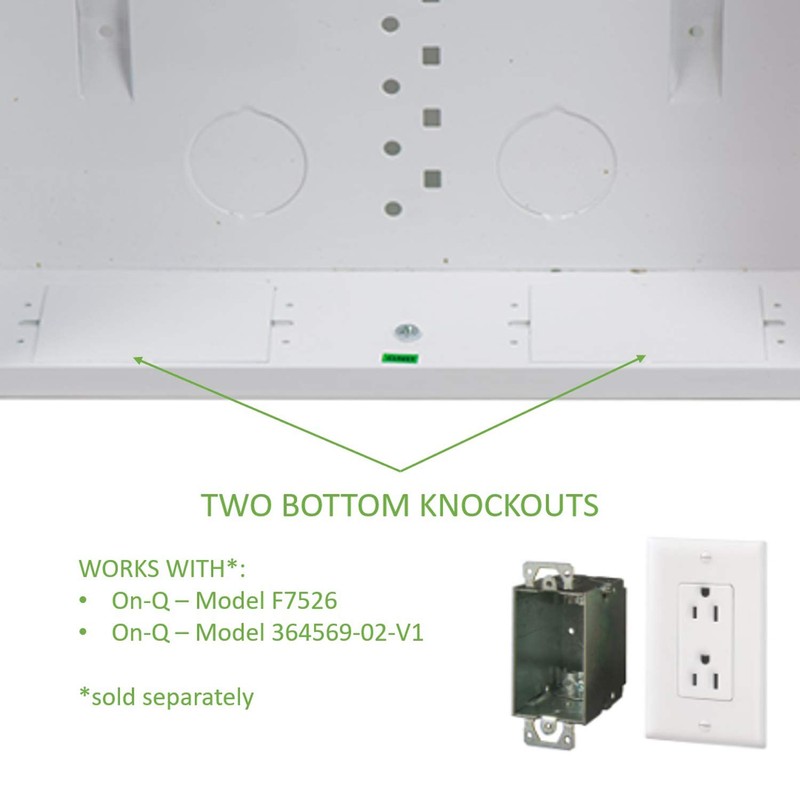 Legrand - OnQ 14 Inch Cable Management, In-Wall 20-Gauge Media