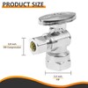 5-PCs HeSun Angle Stop Valve, 1/2" FIP X 3/8" OD